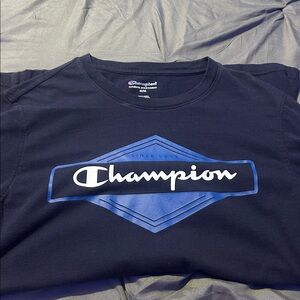 Champion Dark Blue Logo Tee